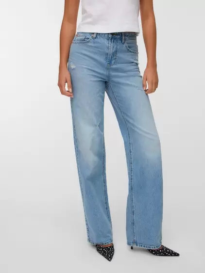 VMTESSA Hohe Taille Gerade geschnitten Jeans