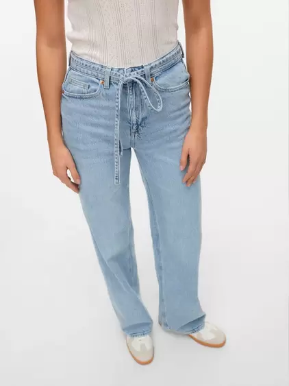 VMTESSA Hohe Taille Weiter Beinschnitt Jeans