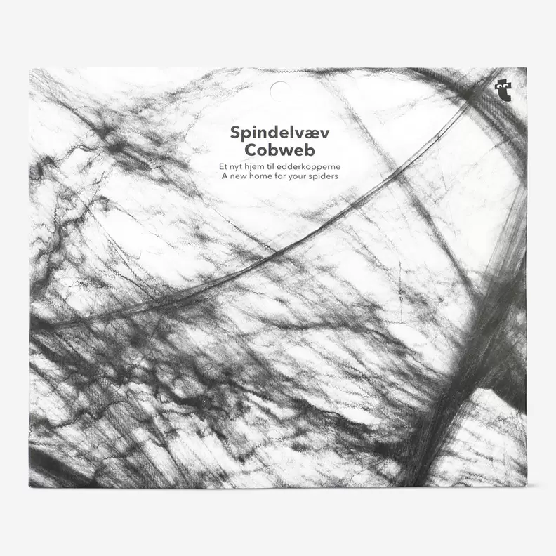Schwarzes Spinnennetz - 70 x 400 cm