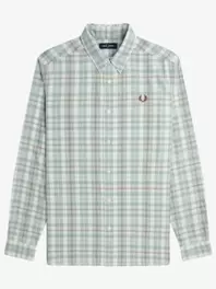 Hemd mit Logo-Stickerei und Karo-Muster