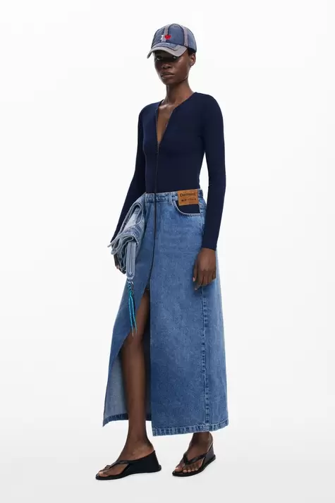 Langes Denimkleid Botter