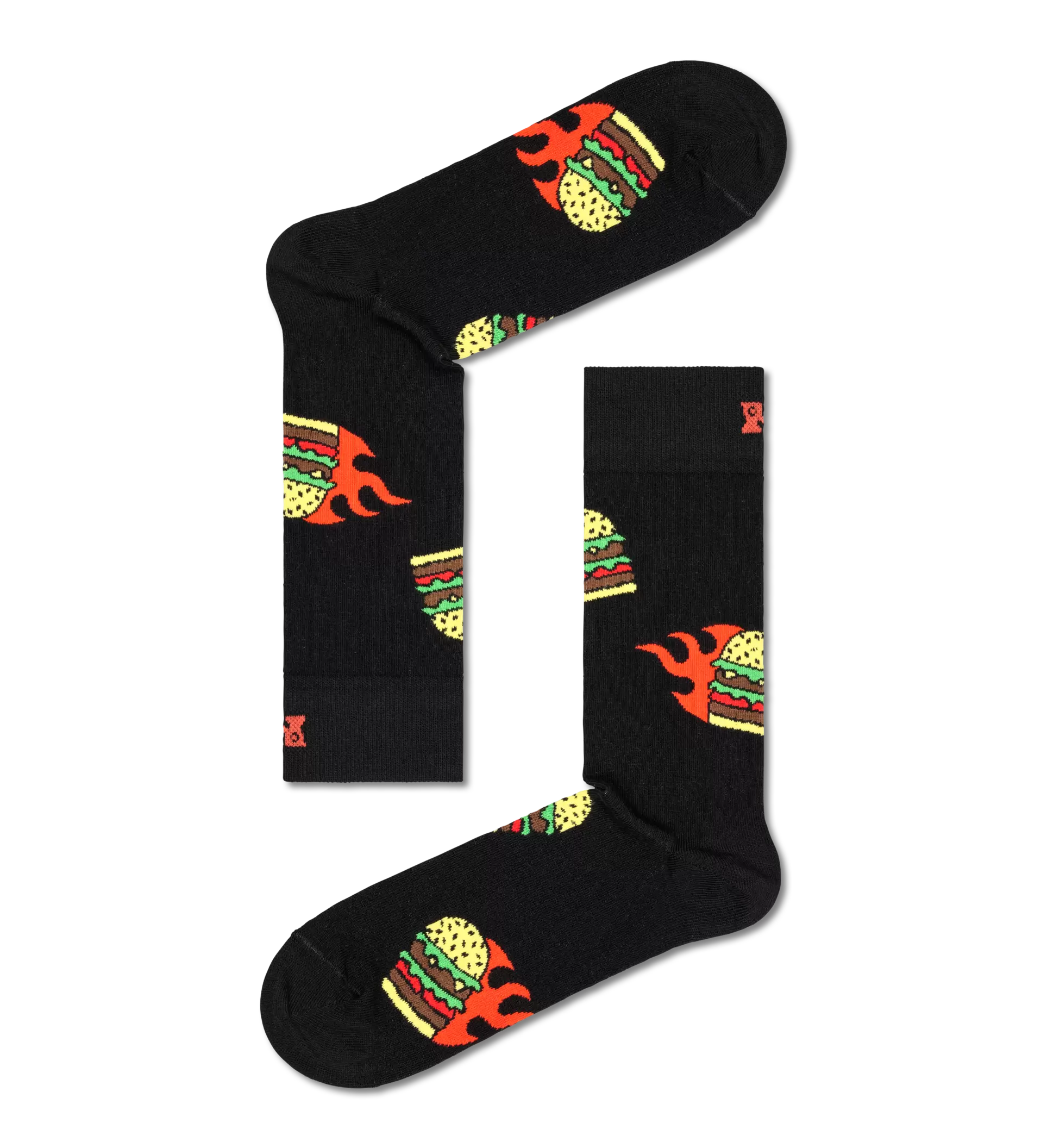 Flaming Burger Sock
