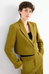 Cropped blazer- regular fit