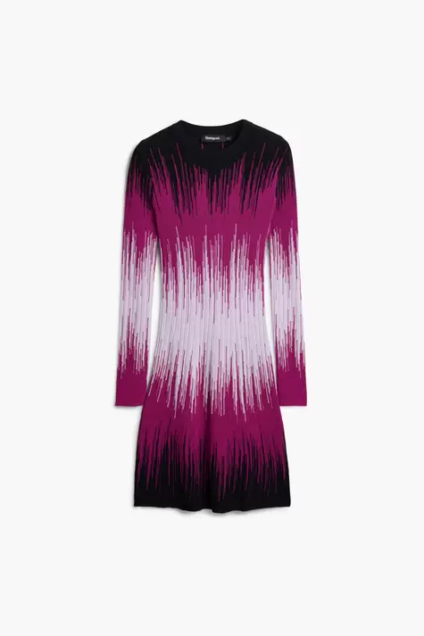 Kurzes Kleid mit Farbverlauf