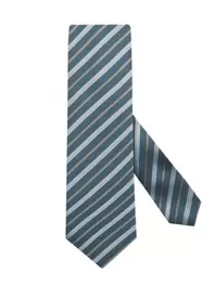 Seidenkrawatte mit Diagonalstreifen