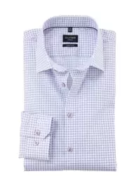 No. Six, Super Slim Fit, Hemd mit Print und Stretchanteil