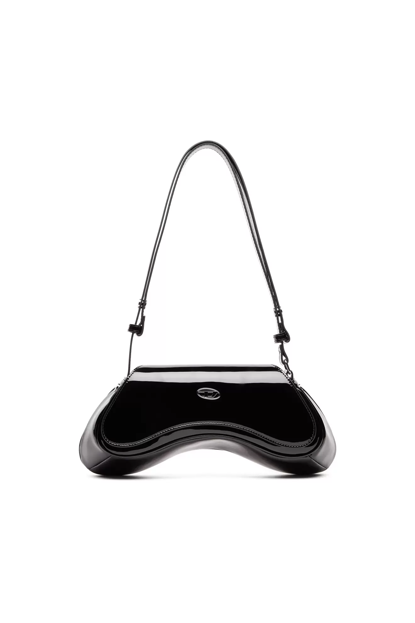 Play-Glänzende Crossbody-Tasche