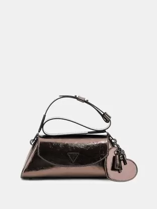 Mini-Schultertasche Bolena Metallic-Optik
