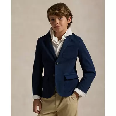 Anzugjacke aus Stretch-Chino