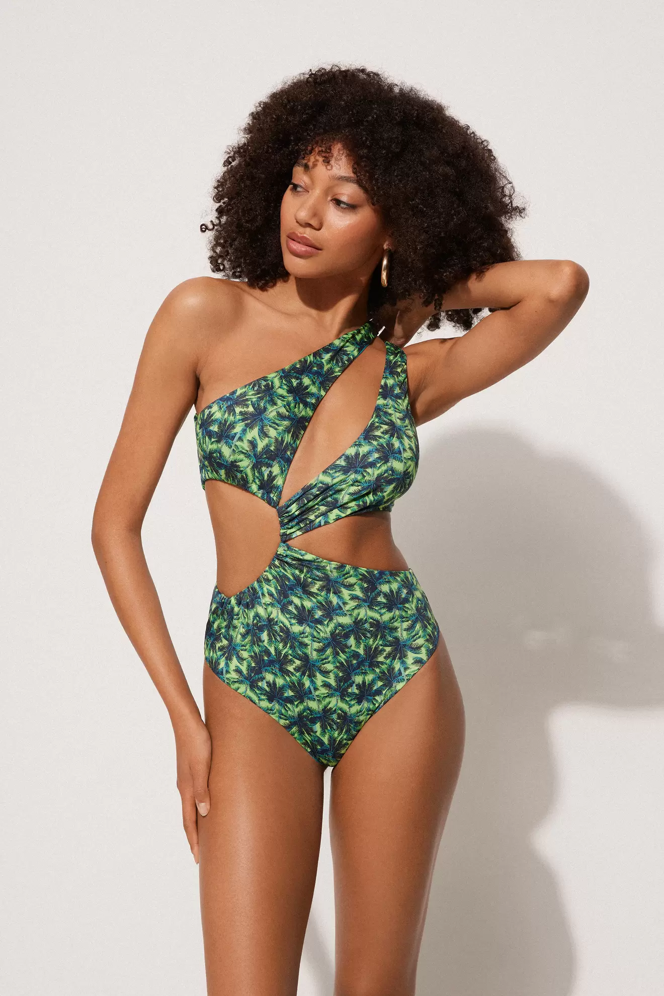 Badeanzug mit Cut-out Tropic Island