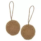 Kugeln als Hänger, 6 cm Ø, 2 Stück