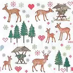 Papierservietten "Rehe", 33 x 33 cm, 20 Stück