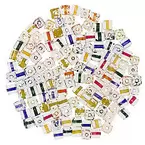 Würfelperlen "Regenbogen", 5 mm, 175 Stück