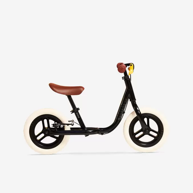 Laufrad Kinder 10 Zoll Runride 500 schwarz/beige