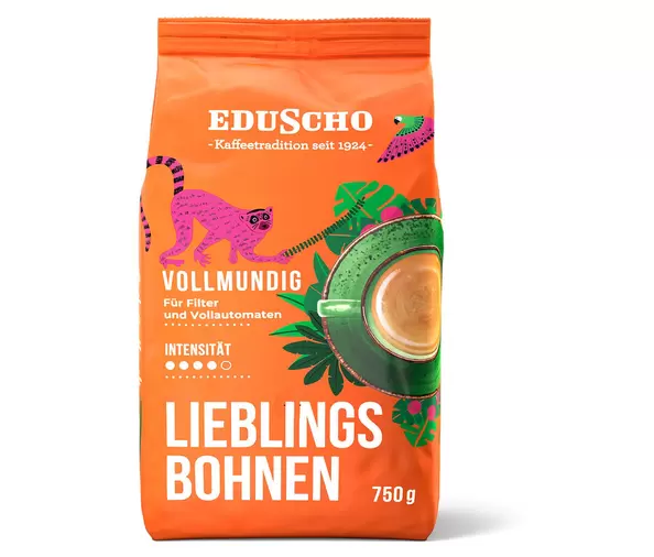 Eduscho Lieblingsbohnen Vollmundig - 750 g Ganze Bohne