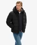 Hooded Sports Puffer Jacket