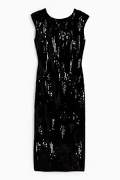 Velvet sequin dress - straight fit