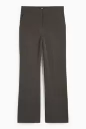 Business trousers - high waist - wide leg
