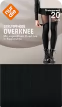 Strumpfhose mit angenähtem Overknee Transparent..., 1 St