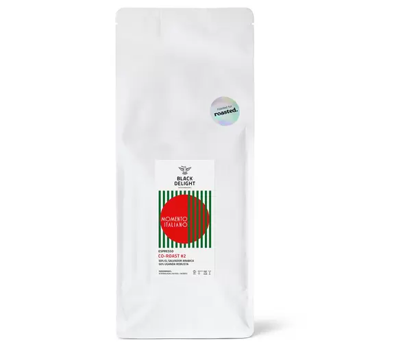 Black Delight x roasted. - Momento Italiano Co-Roast #2 Espresso - 1 kg Ganze Bohne