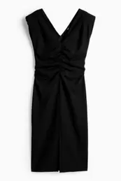 V-neck dress - straight fit