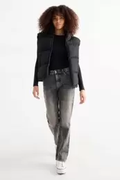 Straight jeans - low-rise waist