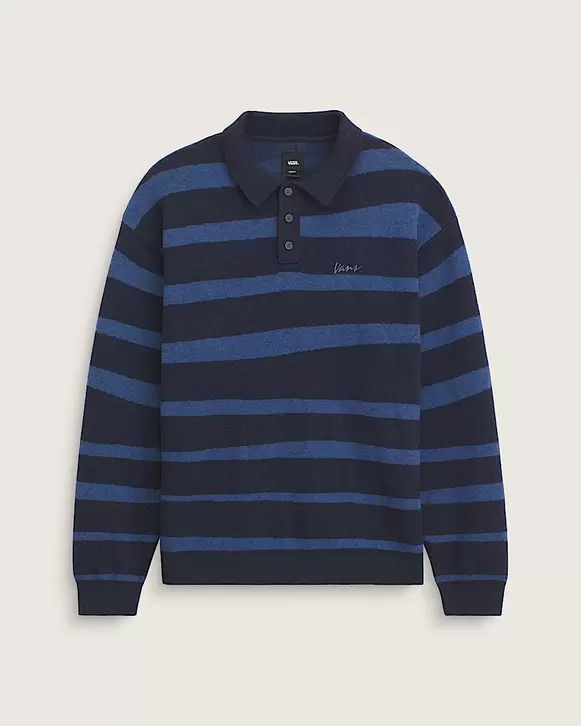 Davis Stripe Polo Sweater