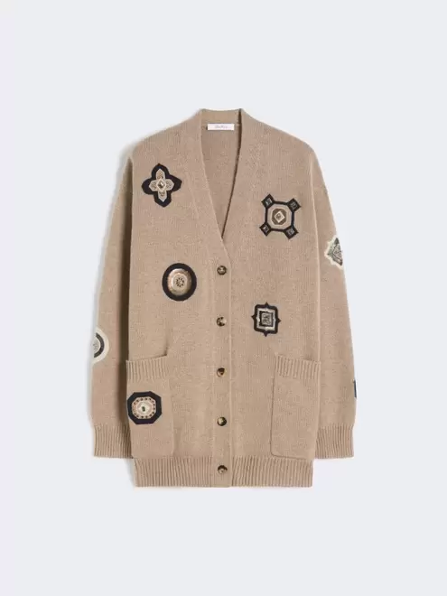 Langer Cardigan aus Wolle und Kaschmir