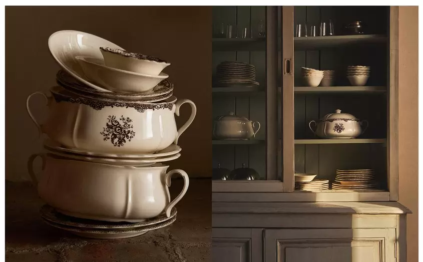 FLORALES STEINGUTGESCHIRR