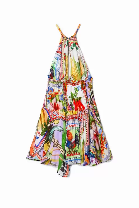 Kurzes Kleid arty Postkarten Stella Jean