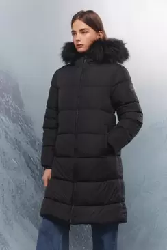 Thermolite puffer long coat