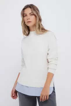 Combined Perkins neck jumper