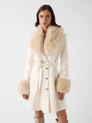 Mantel aus Wollmischung