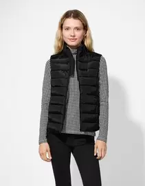 Steppweste - Steppnähte - schwarz