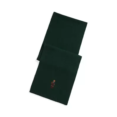 Strickschal mit Polo Bear