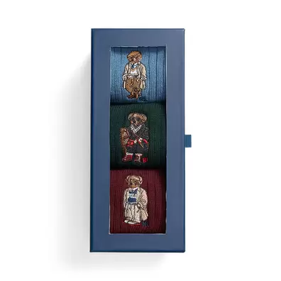 3er-Pack Crew-Socken als Geschenkset