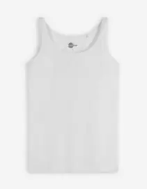 Tanktop - einfarbig - weiß