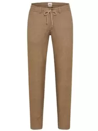 Jerseyhose Phil aus einem elastischen Flanell-Mix, Tapered Fit