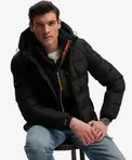 Hooded Sports Puffer Jacket