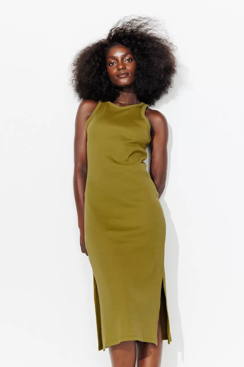 Halblanges Trägerkleid