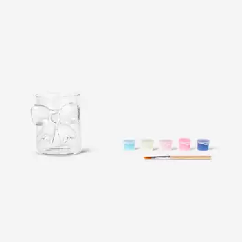 DIY Trinkglas mit Schleife