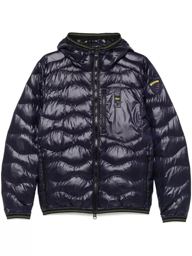Quilted down jacket