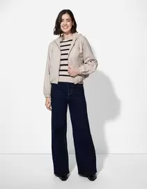 Jacke - Oversized Fit - beige