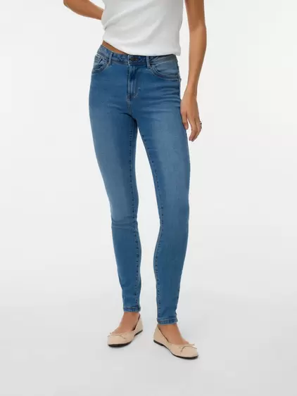 VMTANYA Mid Rise Skinny Fit Jeans