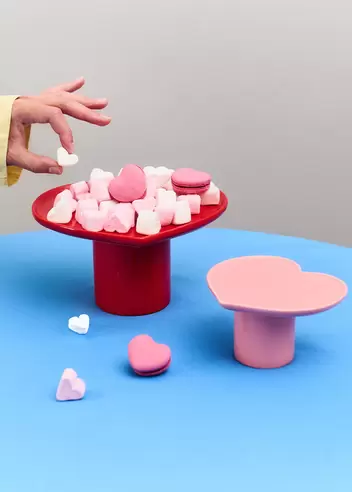 Tortenständer-Set mit Herzen - 2 Stk