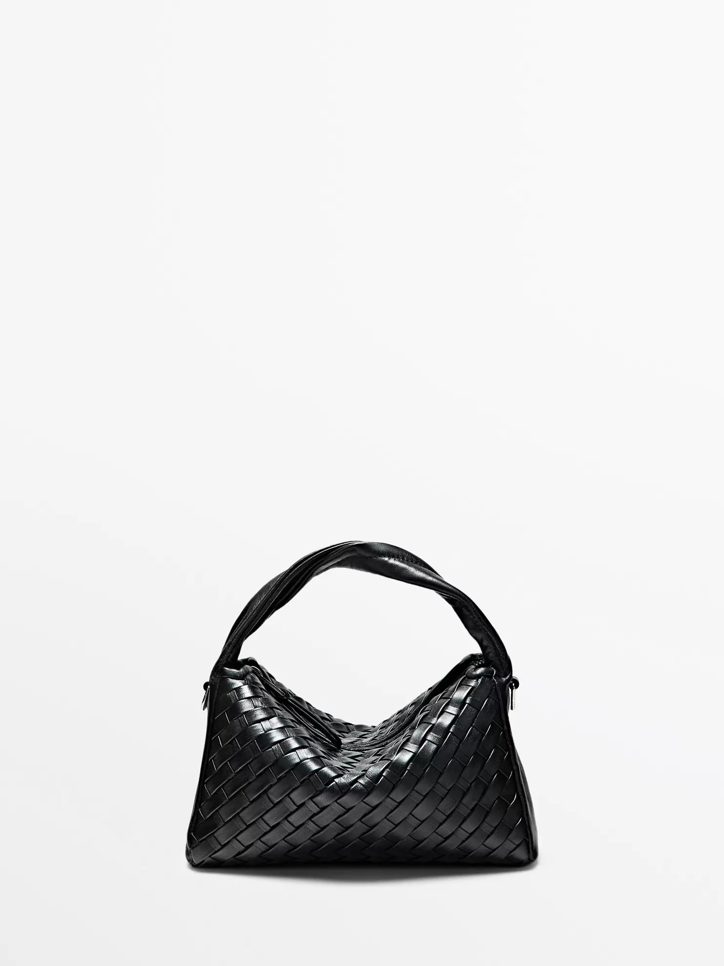 Geflochtene Minitasche aus Nappaleder