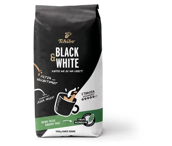 BLACK & WHITE - 1 kg Ganze Bohne