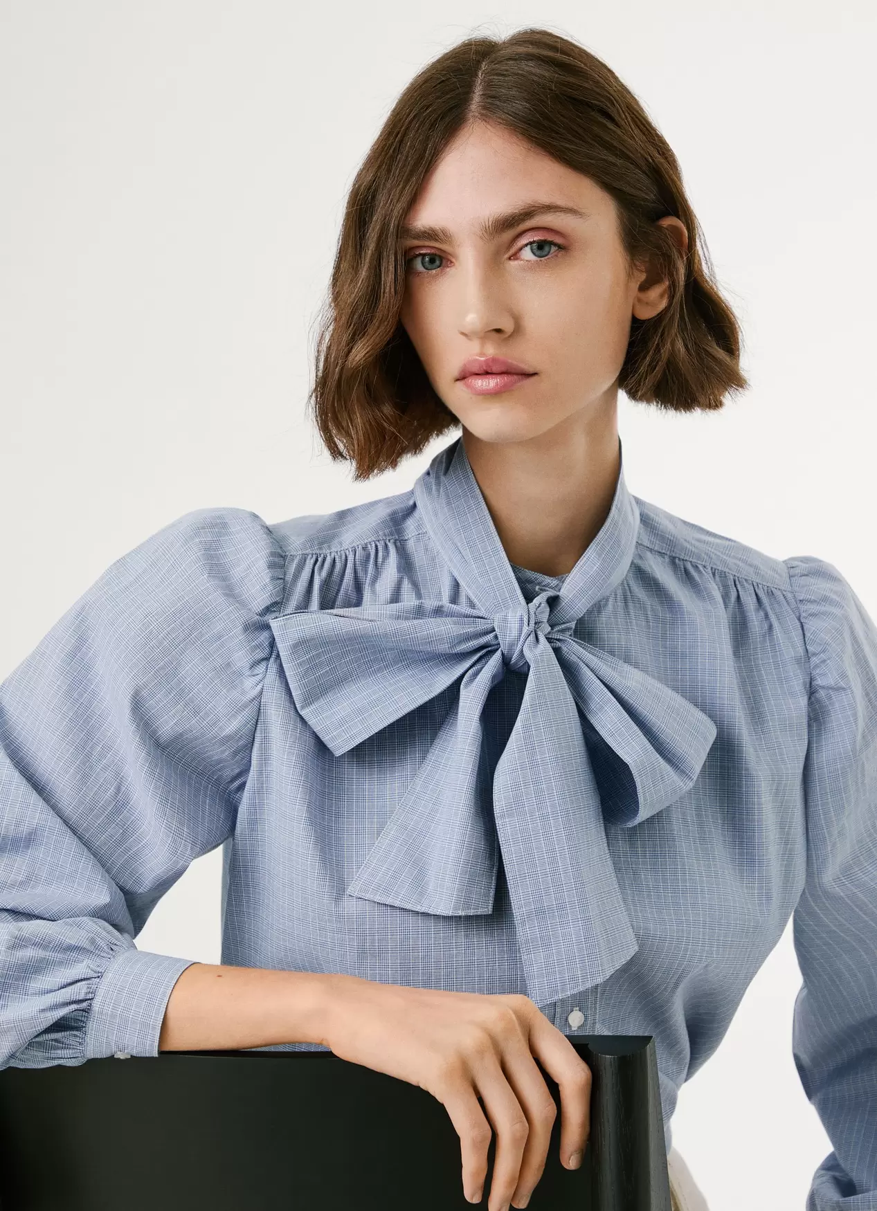 Bluse Popeline Kariert