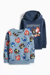 Multipack 2er - Sonic - Hoodie und Sweatshirt