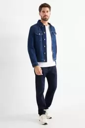 Regular Jeans mit Knopfleiste - Thermojeans - LYCRA®